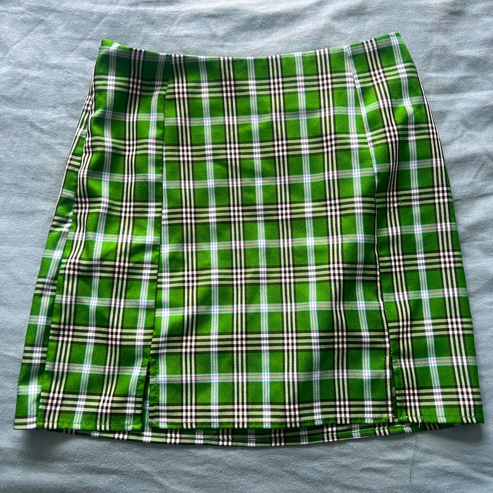 Shein plaid skirt